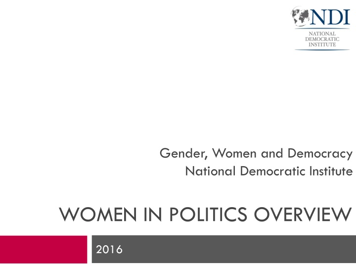 gender women and democracy national democratic