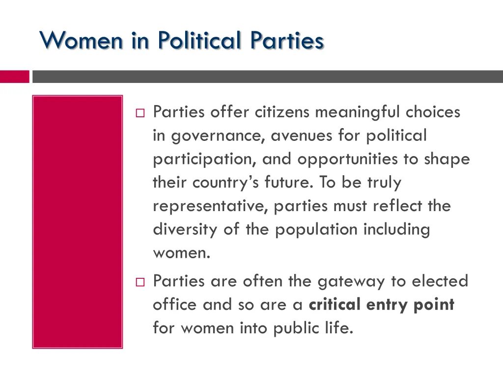 women in political parties