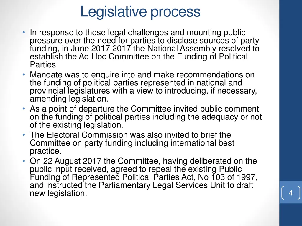 legislative process