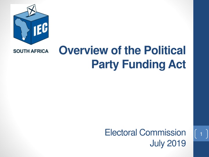 overview of the political party funding act