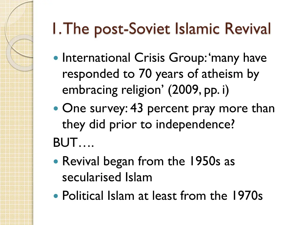 1 the post soviet islamic revival