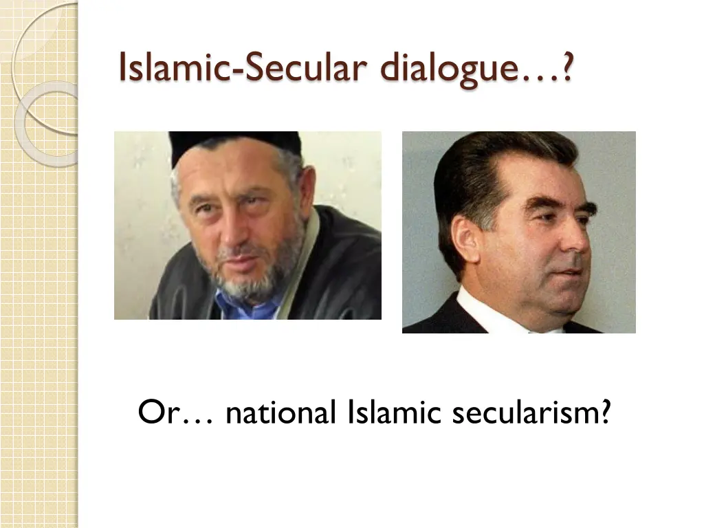 islamic secular dialogue