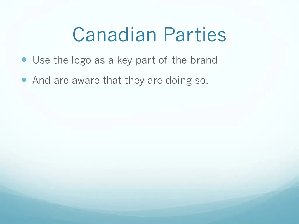 canadian parties