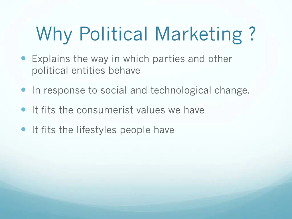 why political marketing