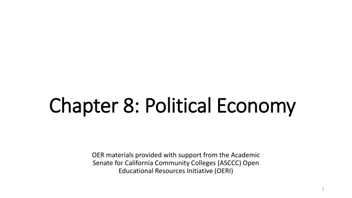 chapter 8 political economy chapter 8 political