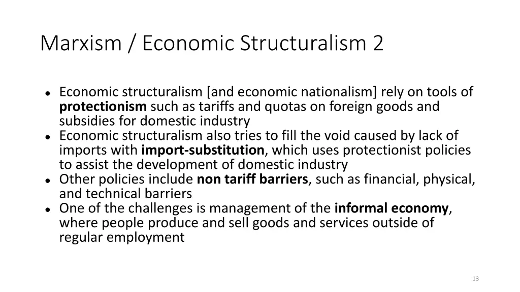 marxism economic structuralism 2