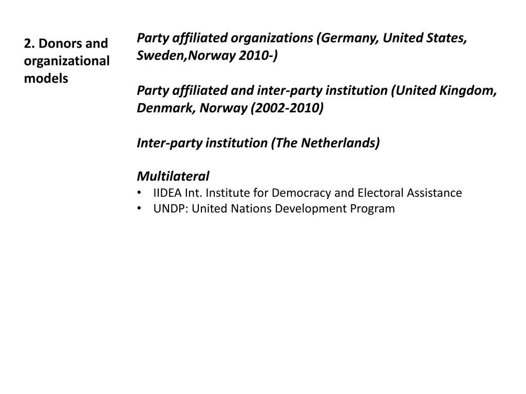 party affiliated organizations germany united