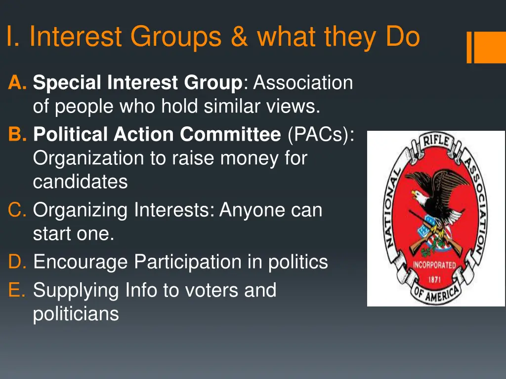 i interest groups what they do