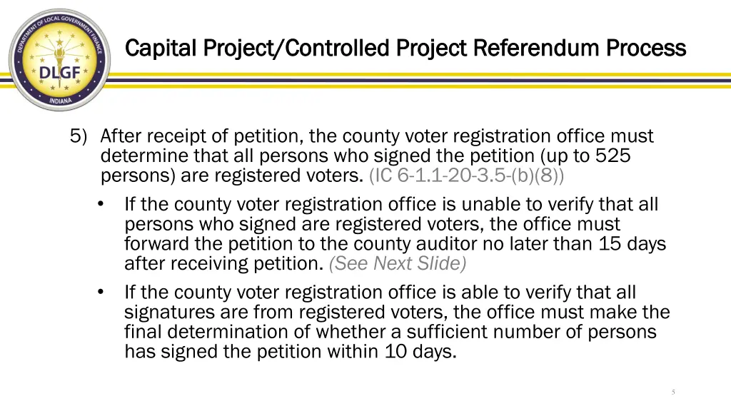 capital project controlled project referendum 2