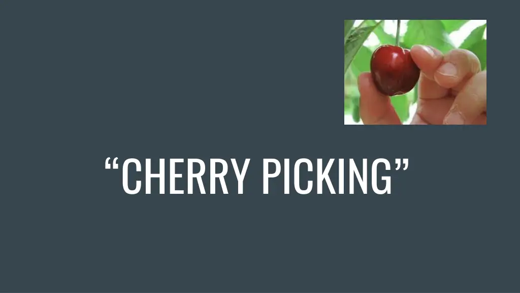 cherry picking