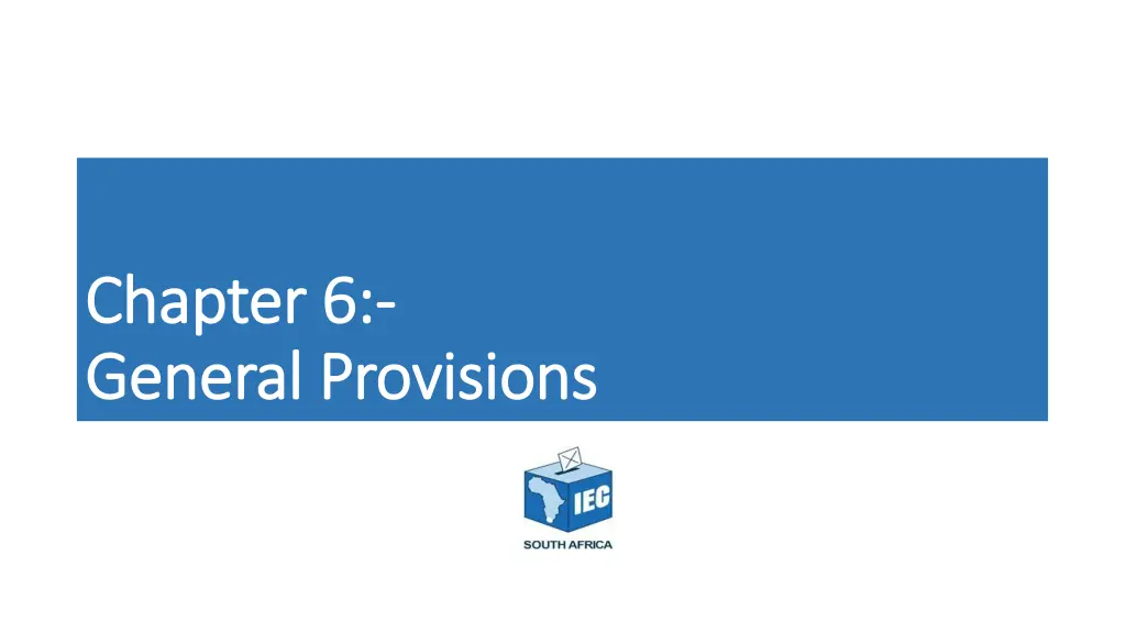 chapter chapter 6 6 general provisions general