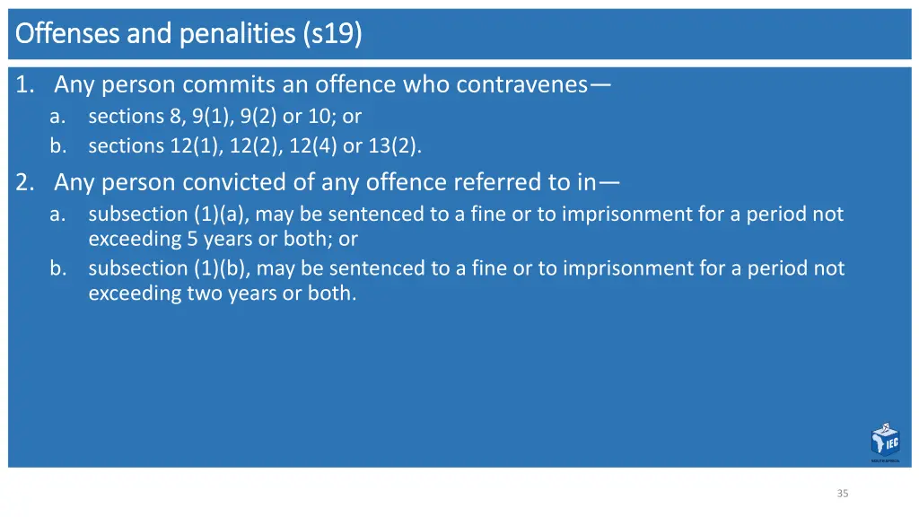 offenses and offenses and p penalities