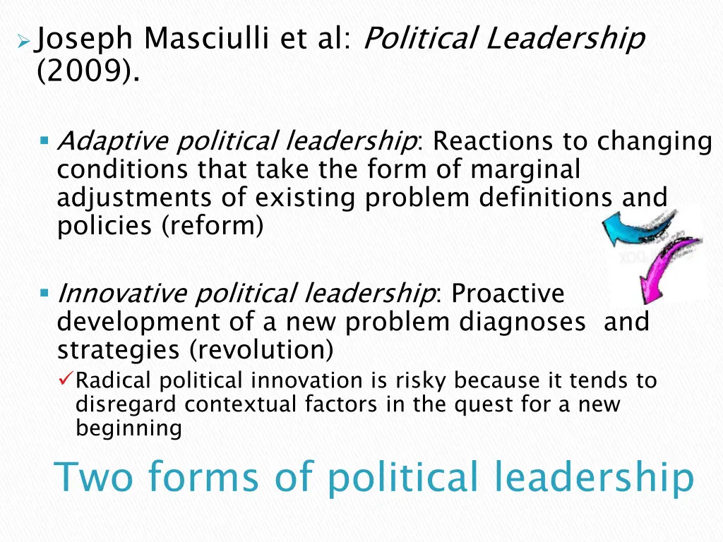 joseph masciulli et al political leadership 2009