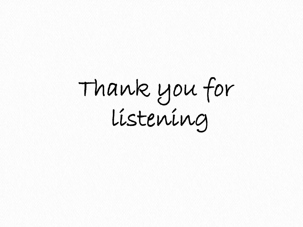 thank thank you listening listening