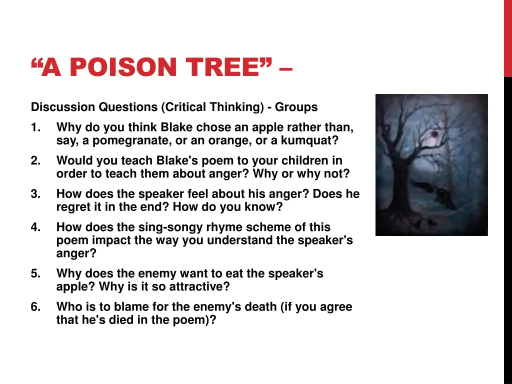 a poison tree