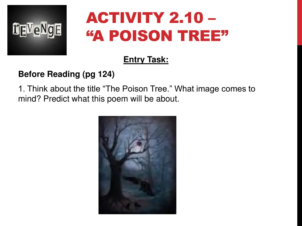 activity 2 10 a poison tree