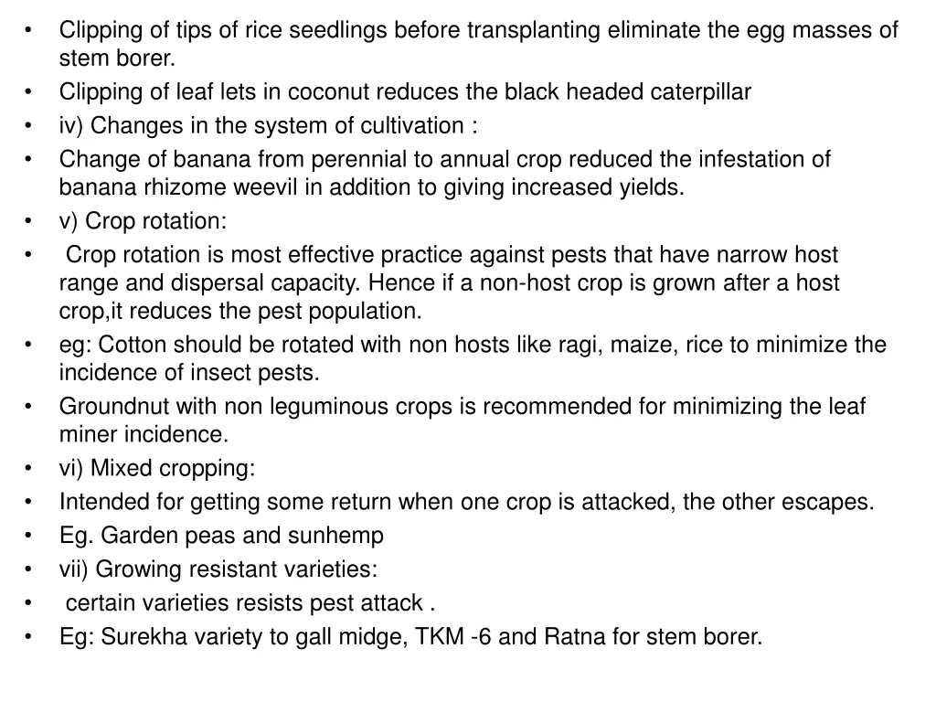 clipping of tips of rice seedlings before