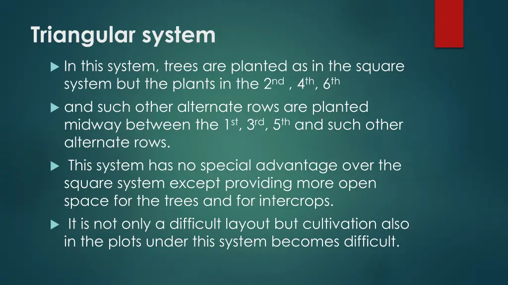 triangular system