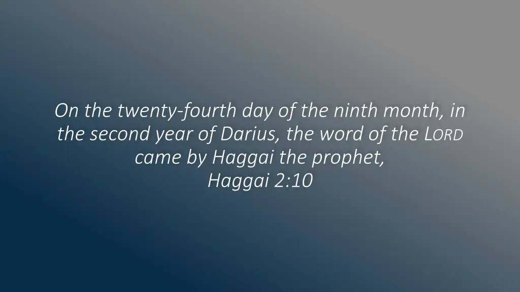 on the twenty fourth day of the ninth month