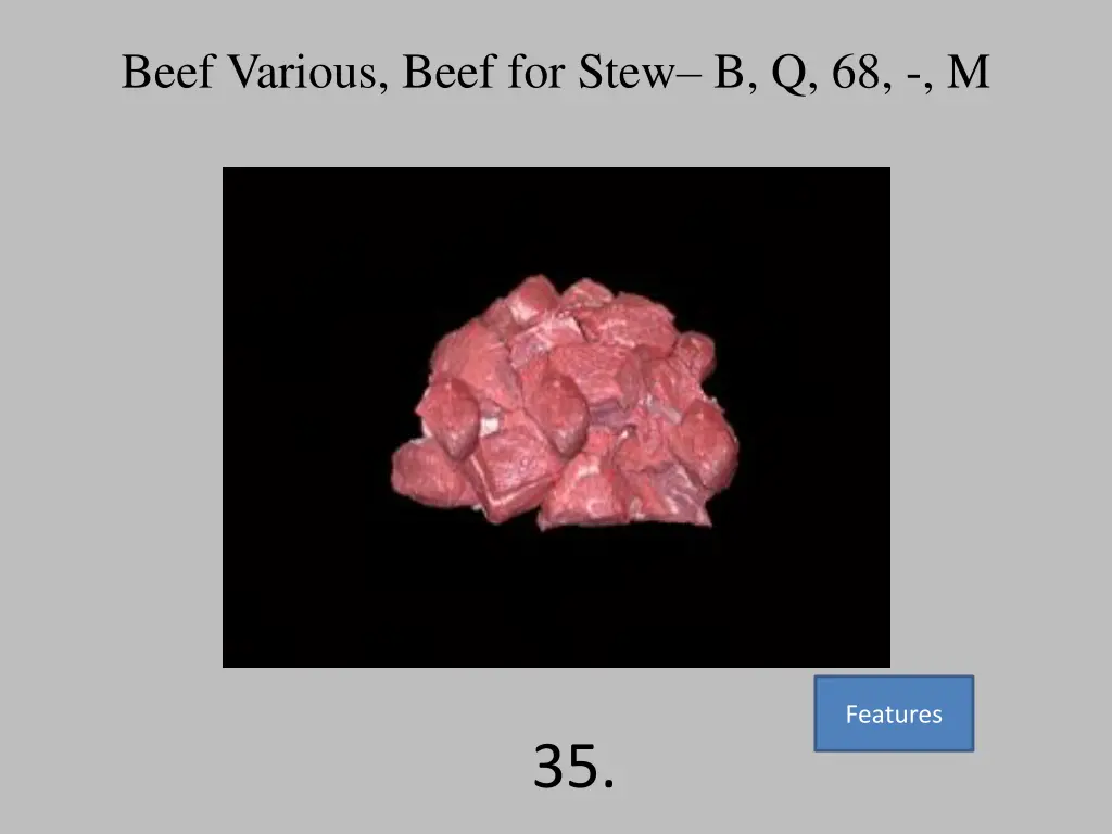 beef various beef for stew b q 68 m