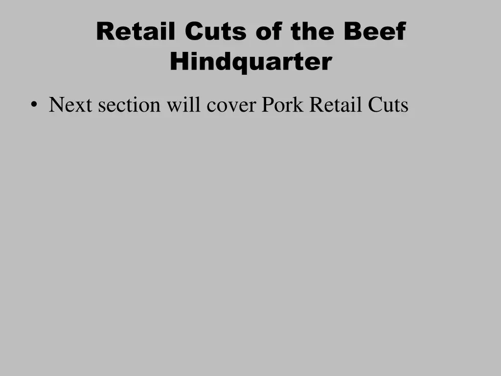 retail cuts of the beef hindquarter 2