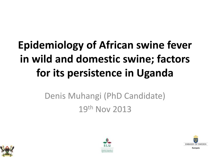 epidemiology of african swine fever in wild