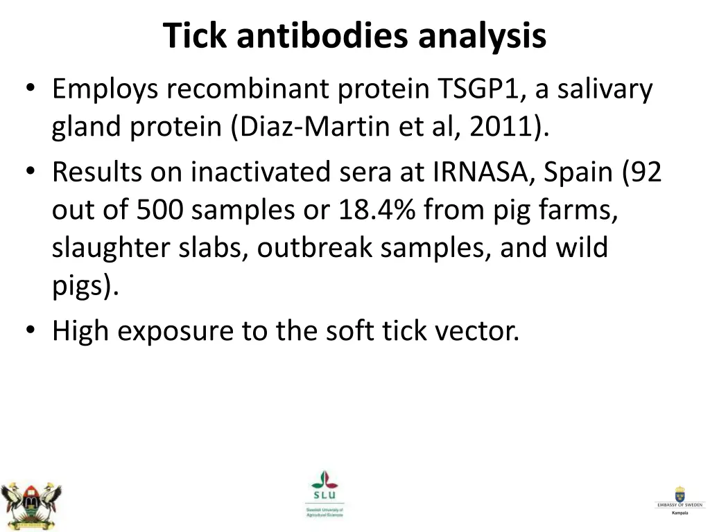 tick antibodies analysis employs recombinant