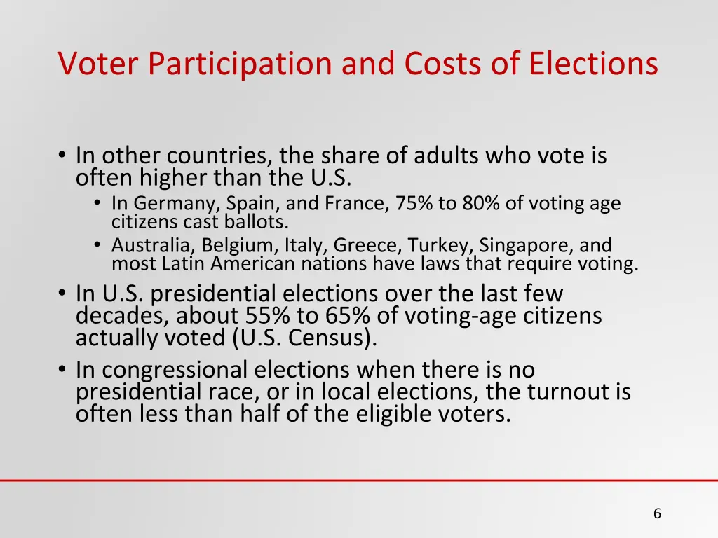 voter participation and costs of elections