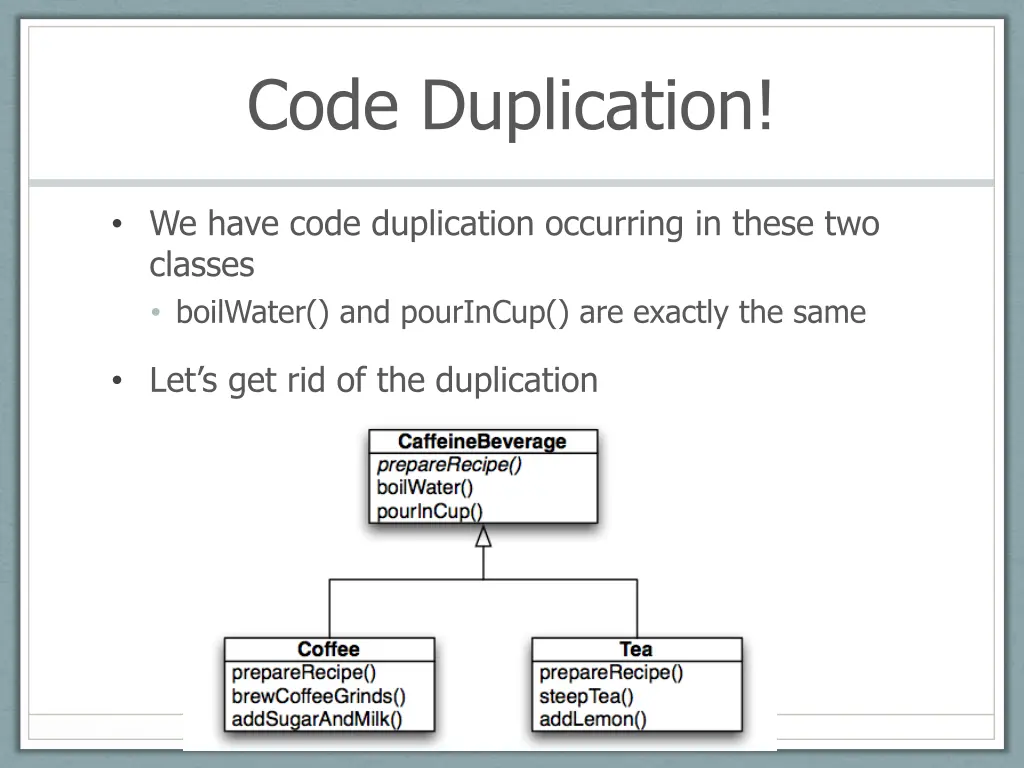 code duplication