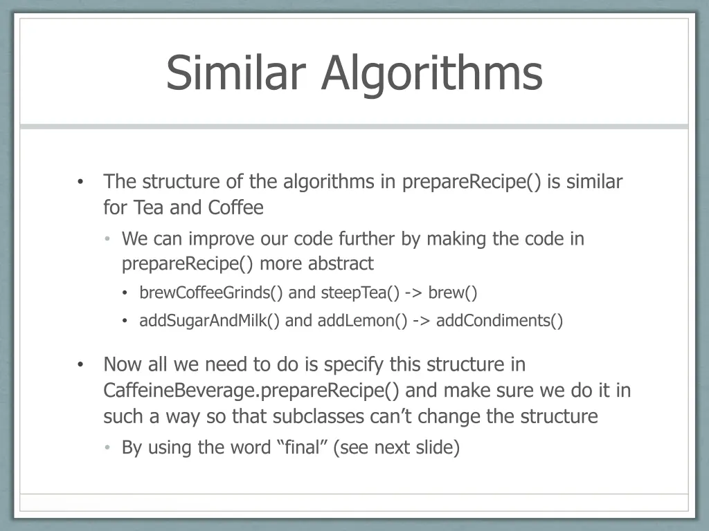 similar algorithms