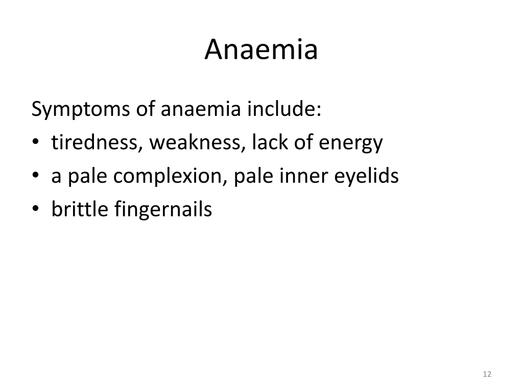 anaemia 1