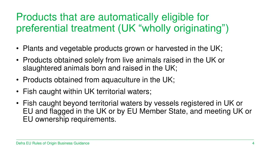 products that are automatically eligible