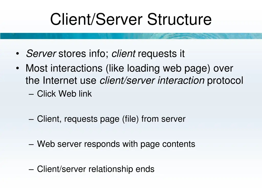 client server structure