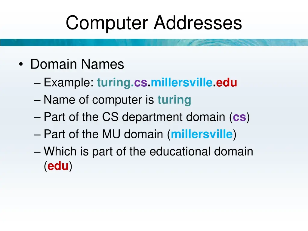 computer addresses 2