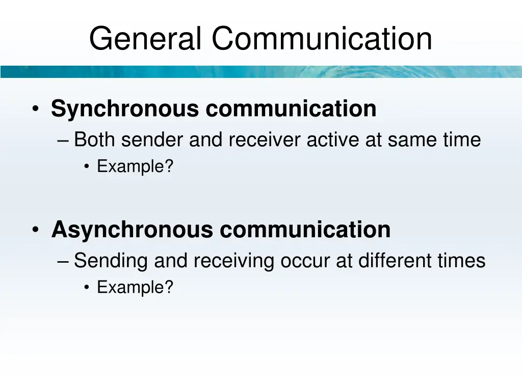 general communication