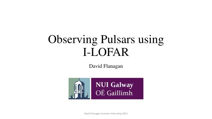 observing pulsars using i lofar