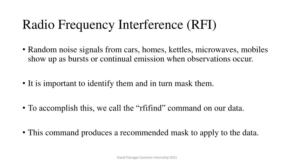 radio frequency interference rfi