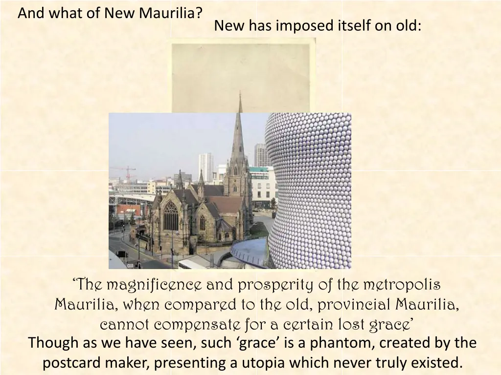 and what of new maurilia new has imposed itself