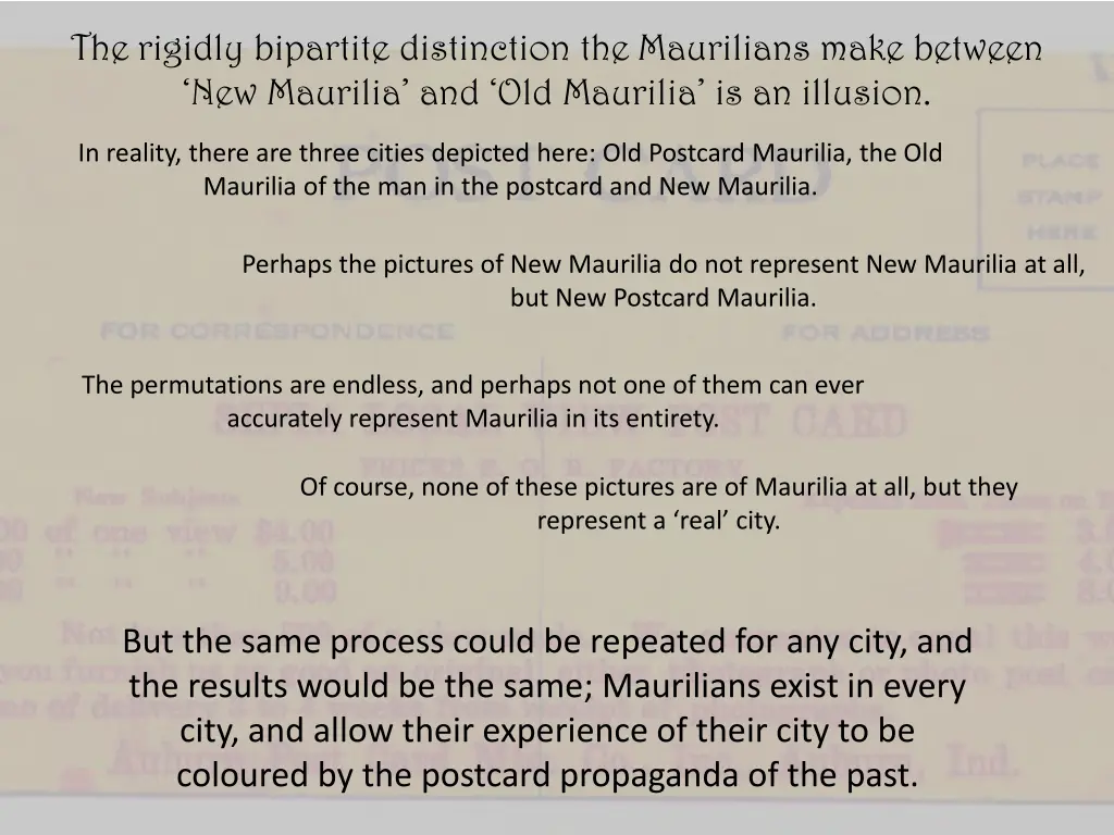 the rigidly bipartite distinction the maurilians