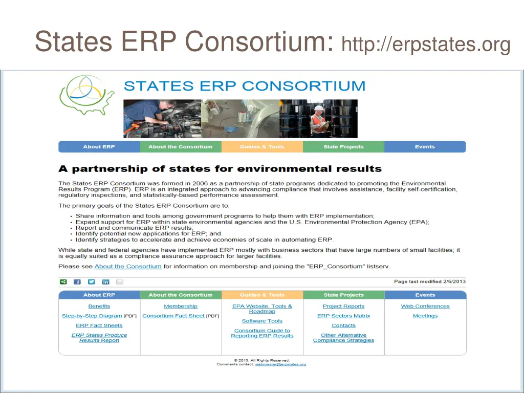 states erp consortium http erpstates org