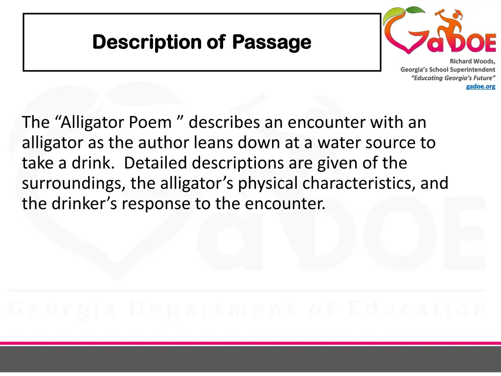 description of passage description of passage