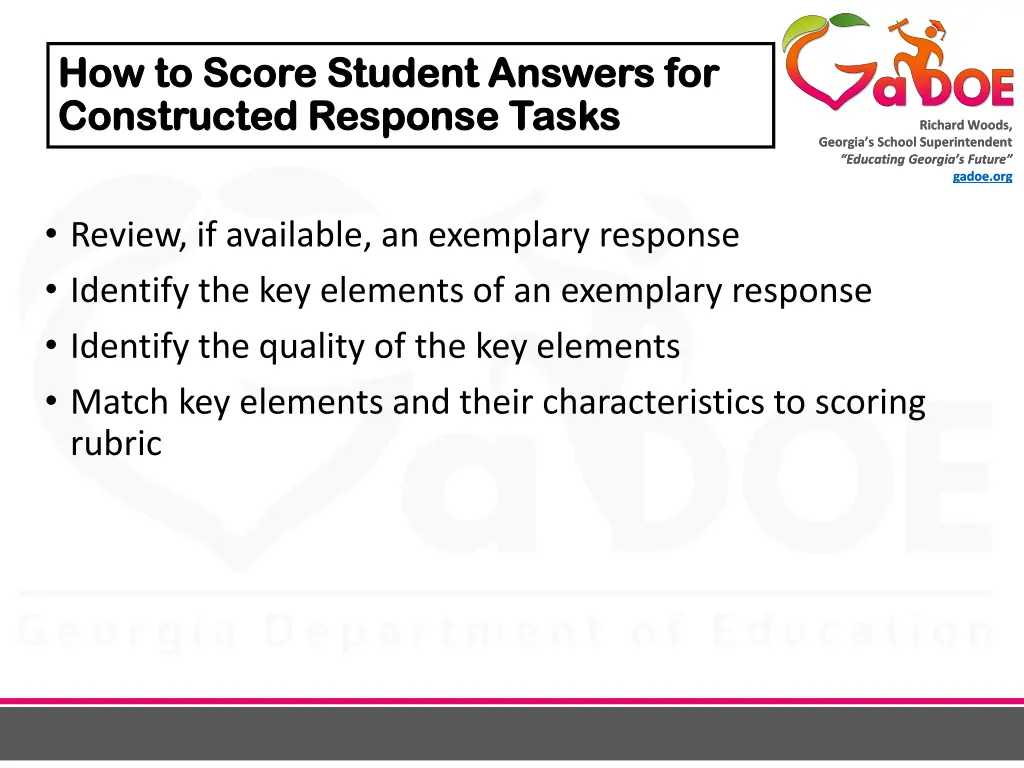 how to score student answers for how to score