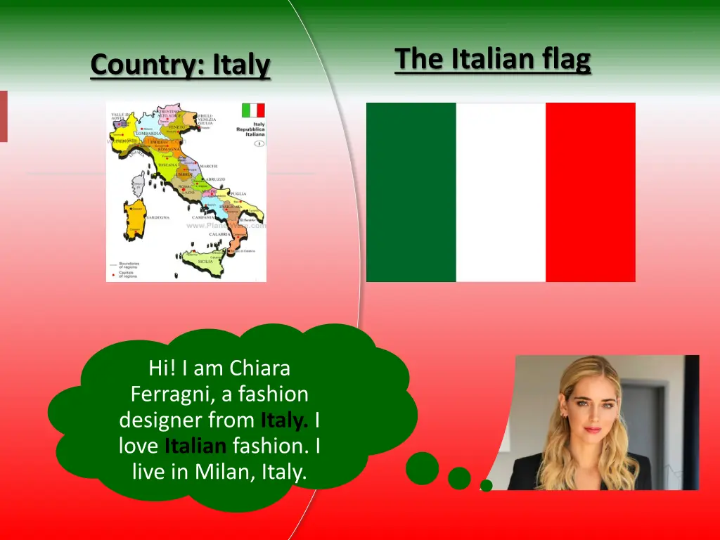 the italian flag