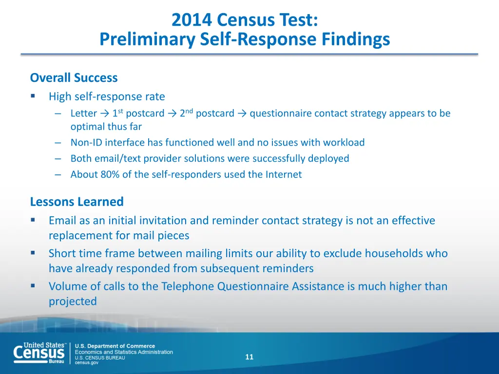 2014 census test preliminary self response