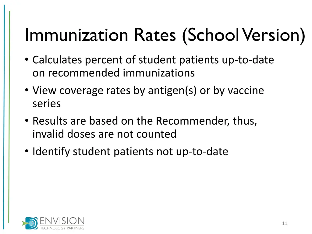 immunization rates school version