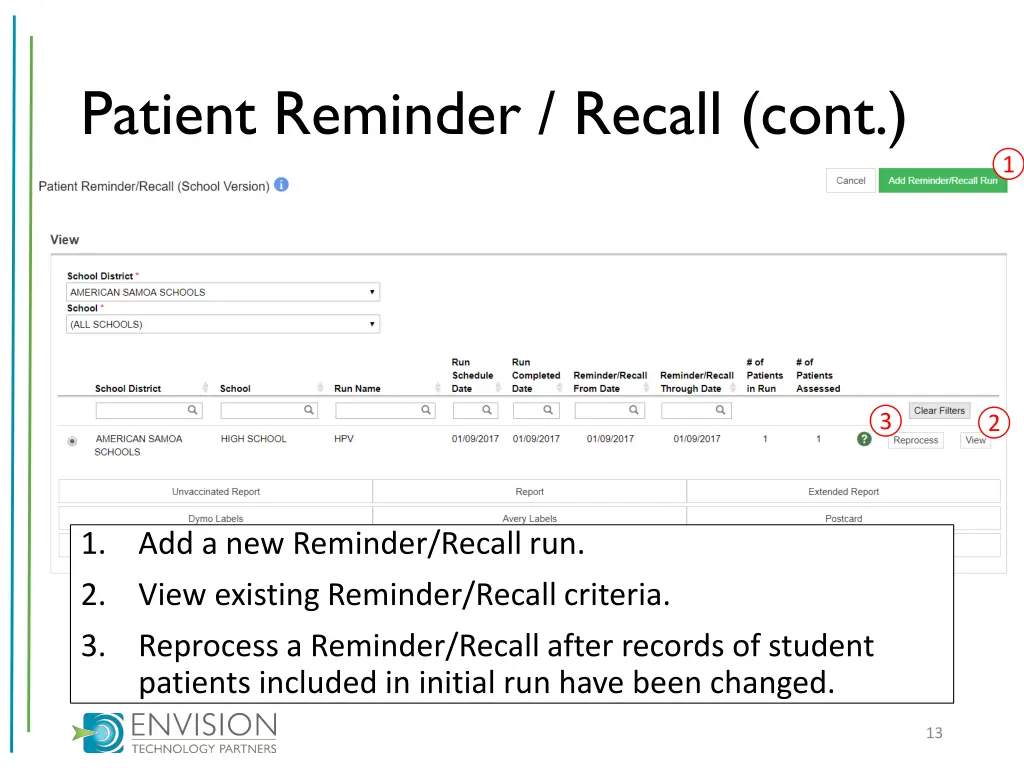 patient reminder recall cont