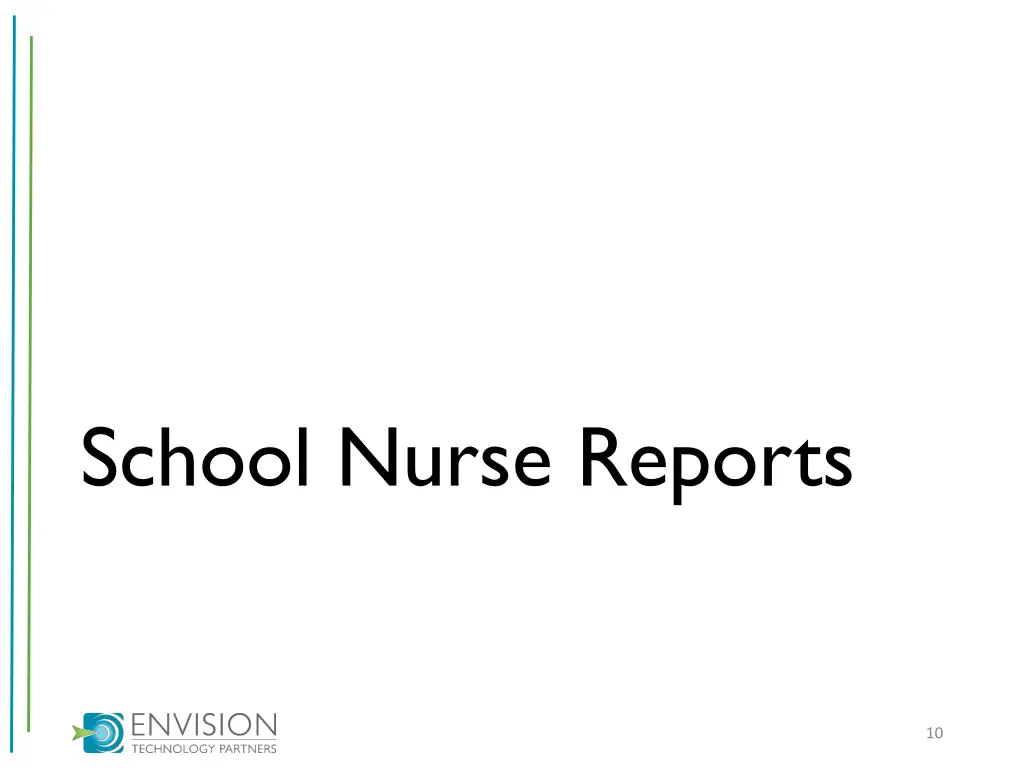 school nurse reports