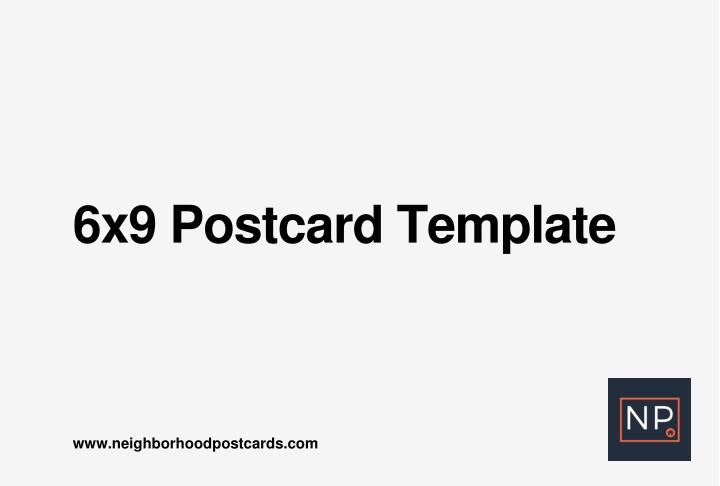 6x9 postcard template