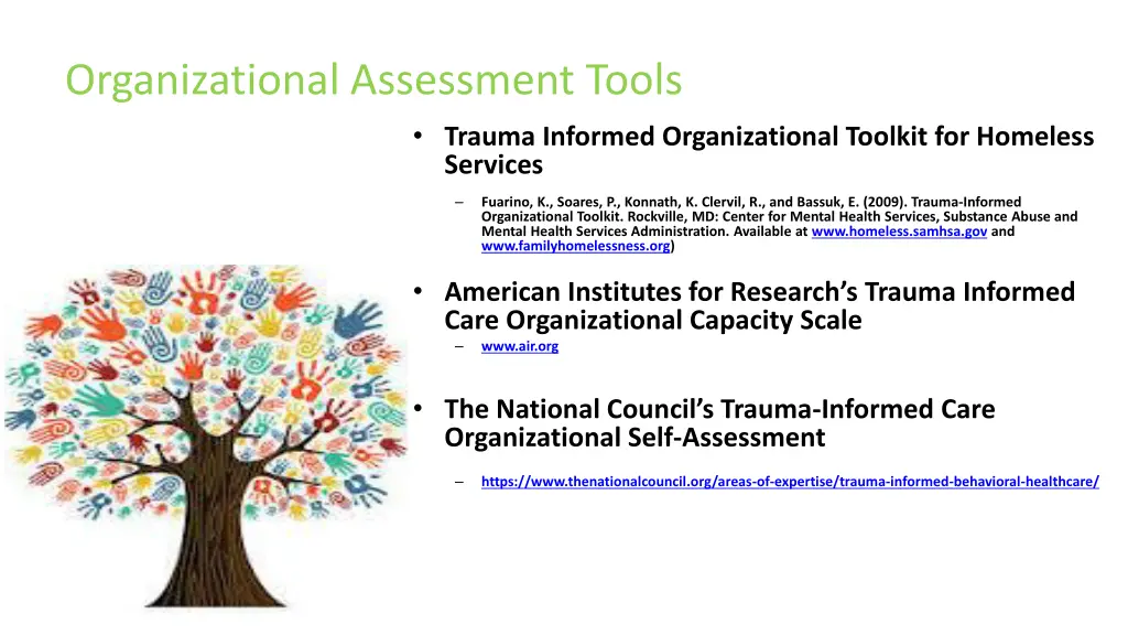 organizational assessment tools