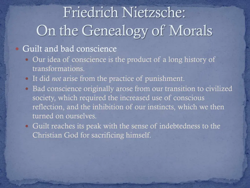 friedrich nietzsche on the genealogy of morals 7